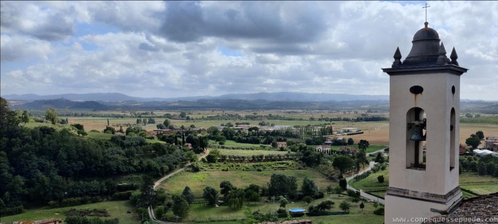 Vista de la Toscana desde lo alto... en nuestro alojamiento